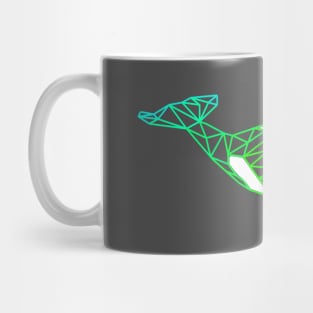 Rainbow geometric orca Mug